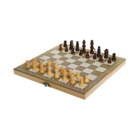 Игра настольная 3в1, в компл. игр. поле 29х29см., шахматы, шашки-нарды, кости, кор.								
